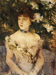 Berthe Morisot Young Woman in Evening Dress oil painting image